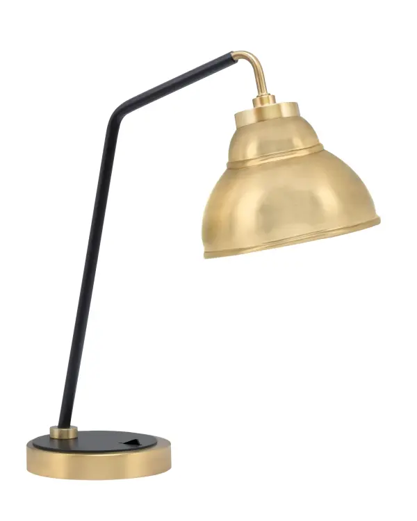 Stylish Two-Tone Desk Lamp With Modern Industrial Appeal - Image 1