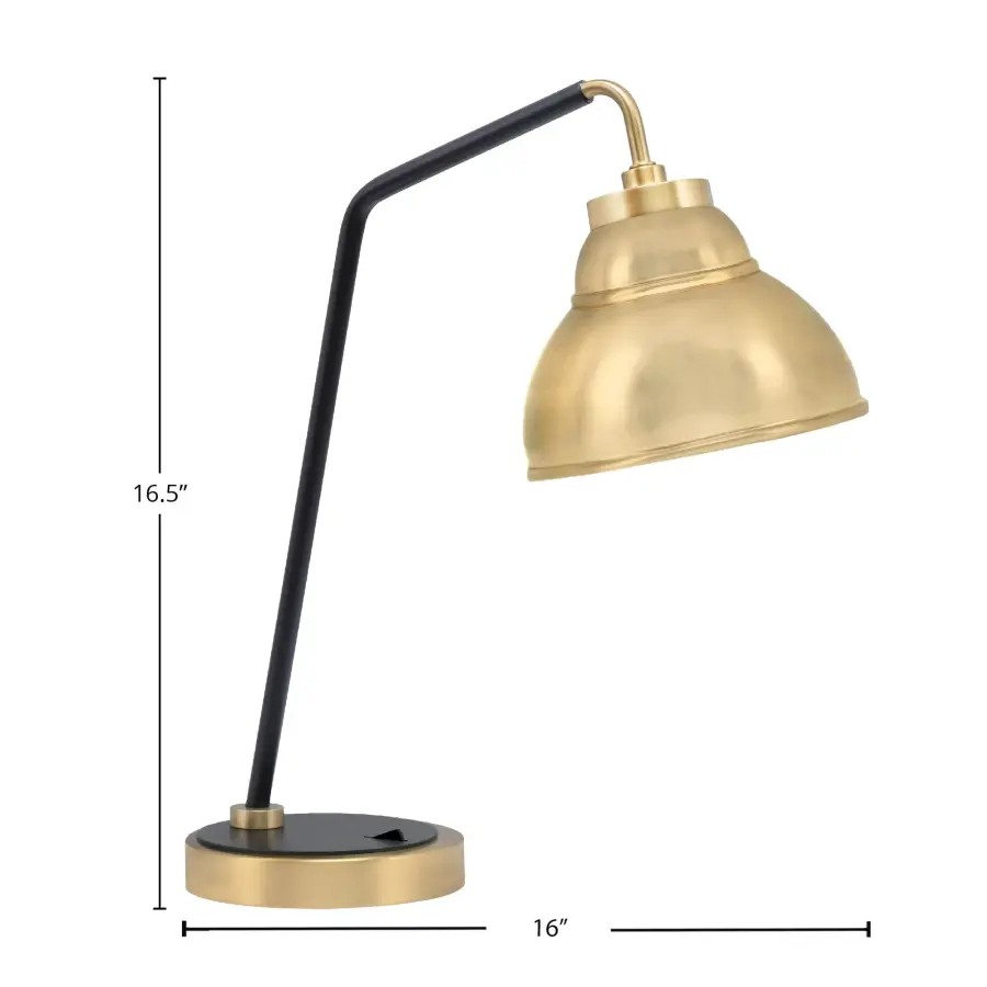 Stylish Two-Tone Desk Lamp With Modern Industrial Appeal - Image 2