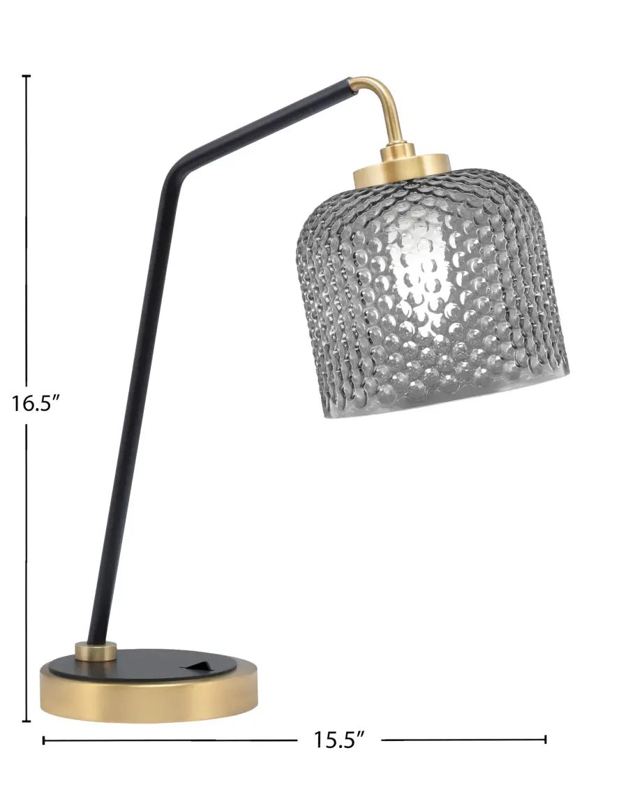 Modern Industrial Desk Lamp with Warm Ambient Lighting - Image 2