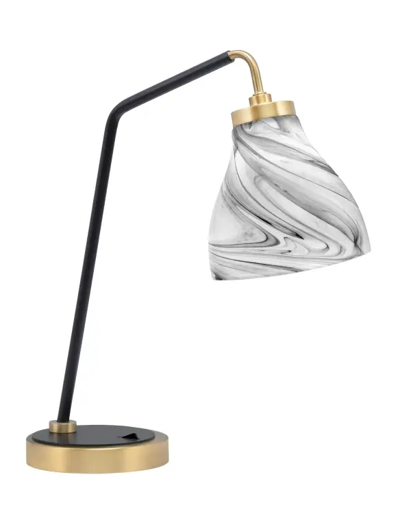 Elegant Task Lighting with Sophisticated Two-Tone Finish - Image 1