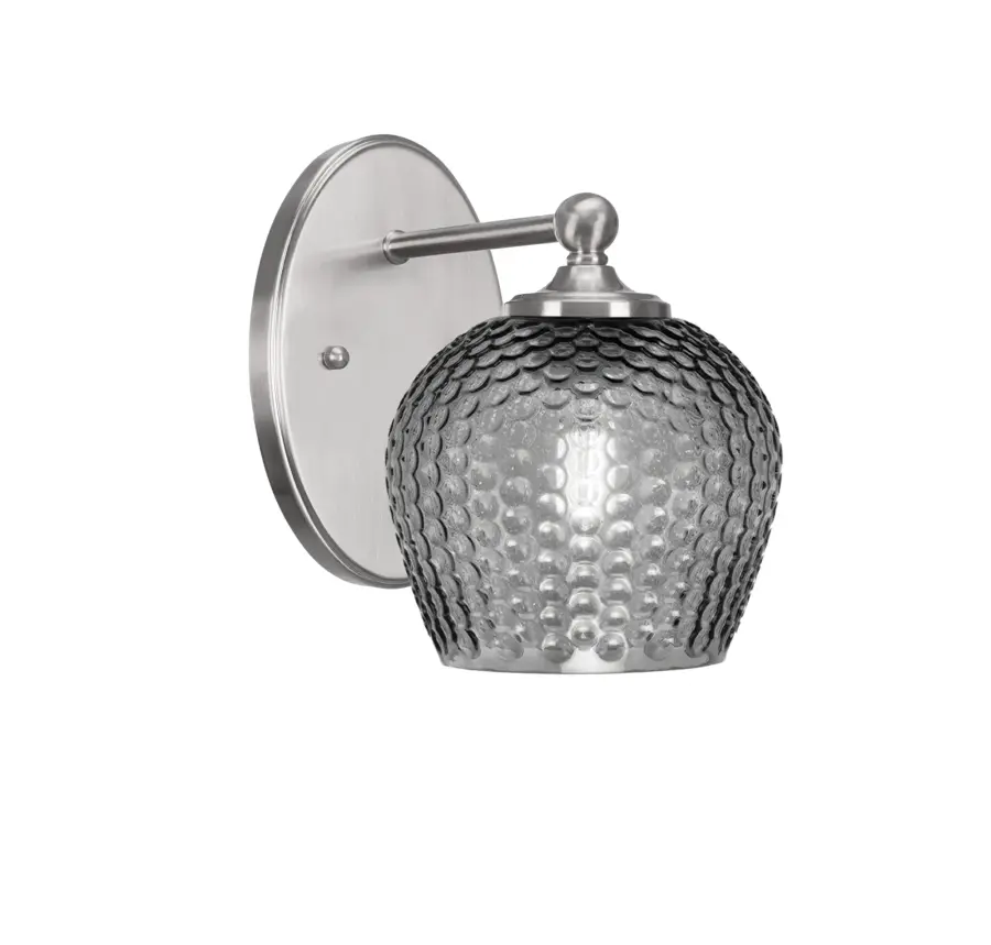 Capri Wall Sconce with Smoke Textured Glass - Image 1