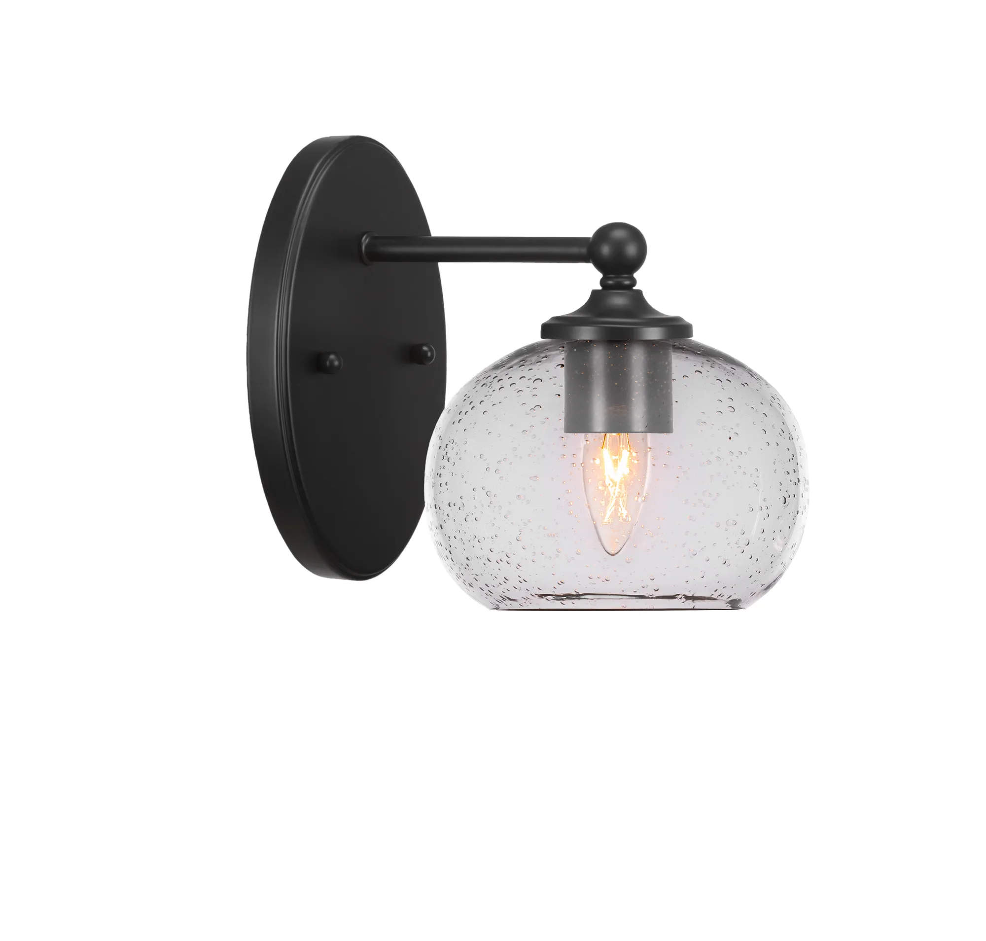 Capri Wall Sconce with Clear Bubble Glass