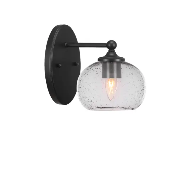 Capri Wall Sconce with Clear Bubble Glass - Image 1