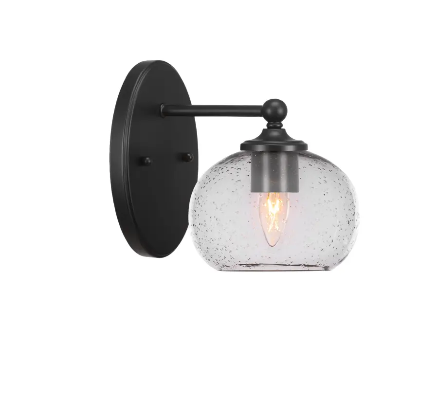 Capri Wall Sconce with Clear Bubble Glass - Image 1