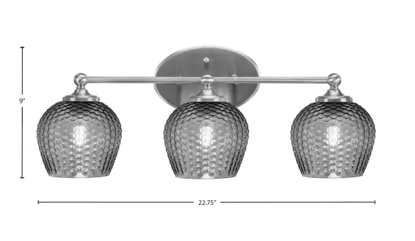 Versatile Bath Bar with Clean Lines and Textured Glass Elegance - Image 2