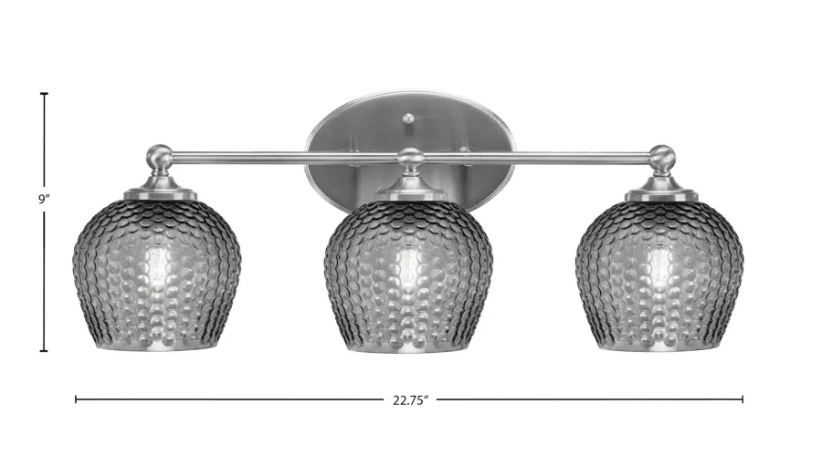 Versatile Bath Bar with Clean Lines and Textured Glass Elegance - Image 2