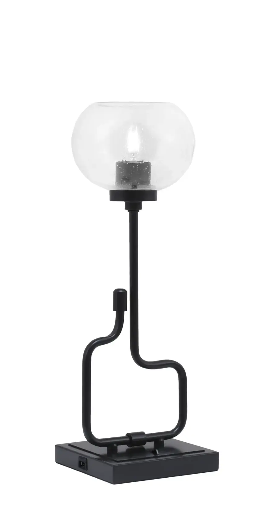 Modern Accent Lamp with Convenient USB Charging Ports - Image 1
