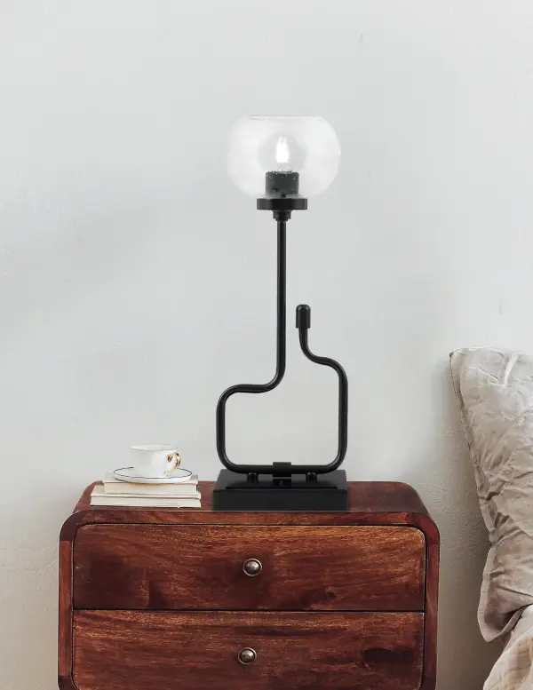 Modern Accent Lamp with Convenient USB Charging Ports - Image 3