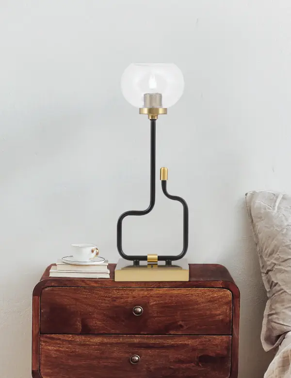 Modern Accent Lamp with Practical USB Charging Ports - Image 3