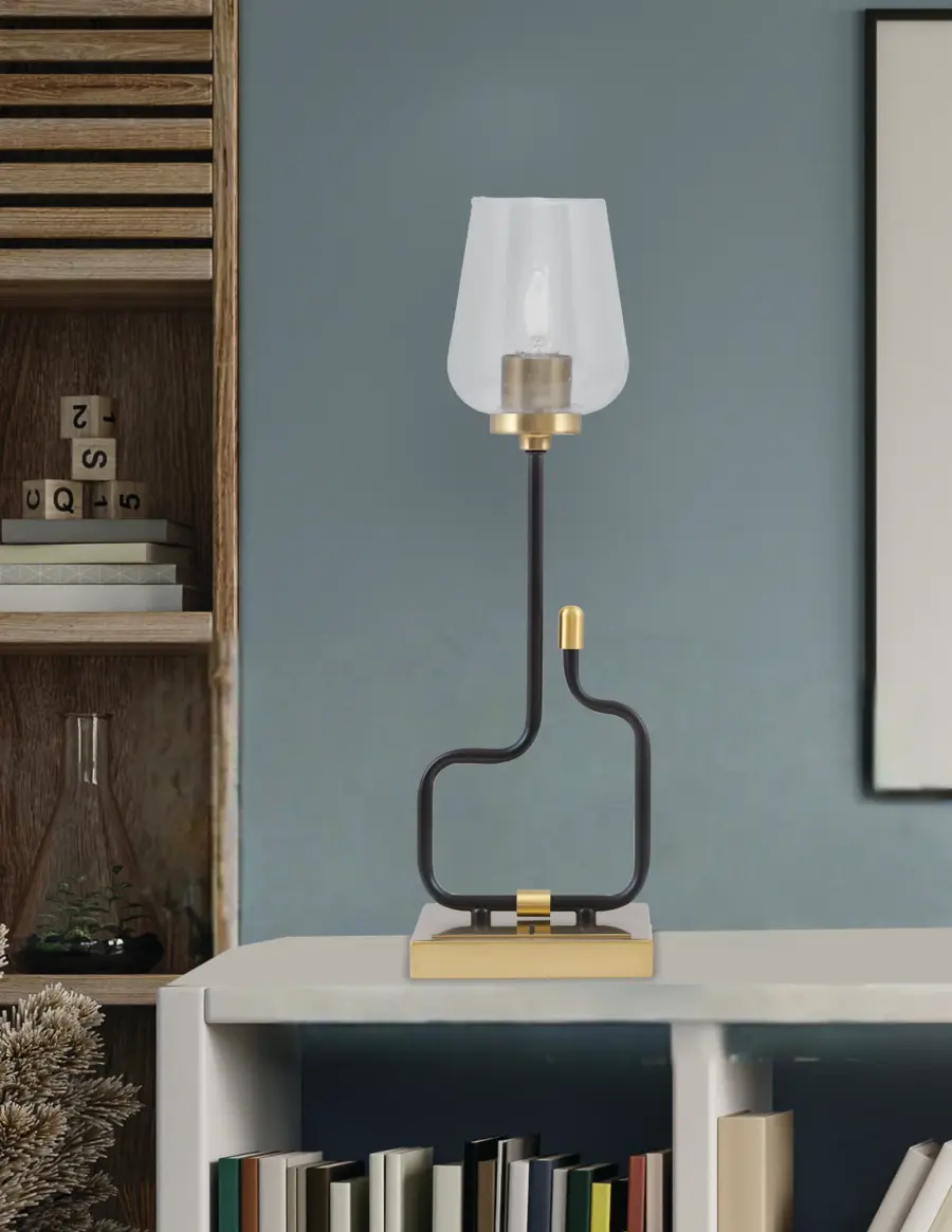 Modern Accent Lamp with Convenient USB Charging Ports - Image 3
