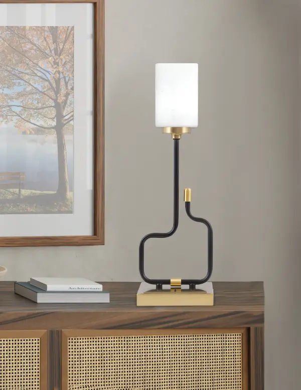 Modern Accent Lamp with Convenient USB Charging Ports - Image 3