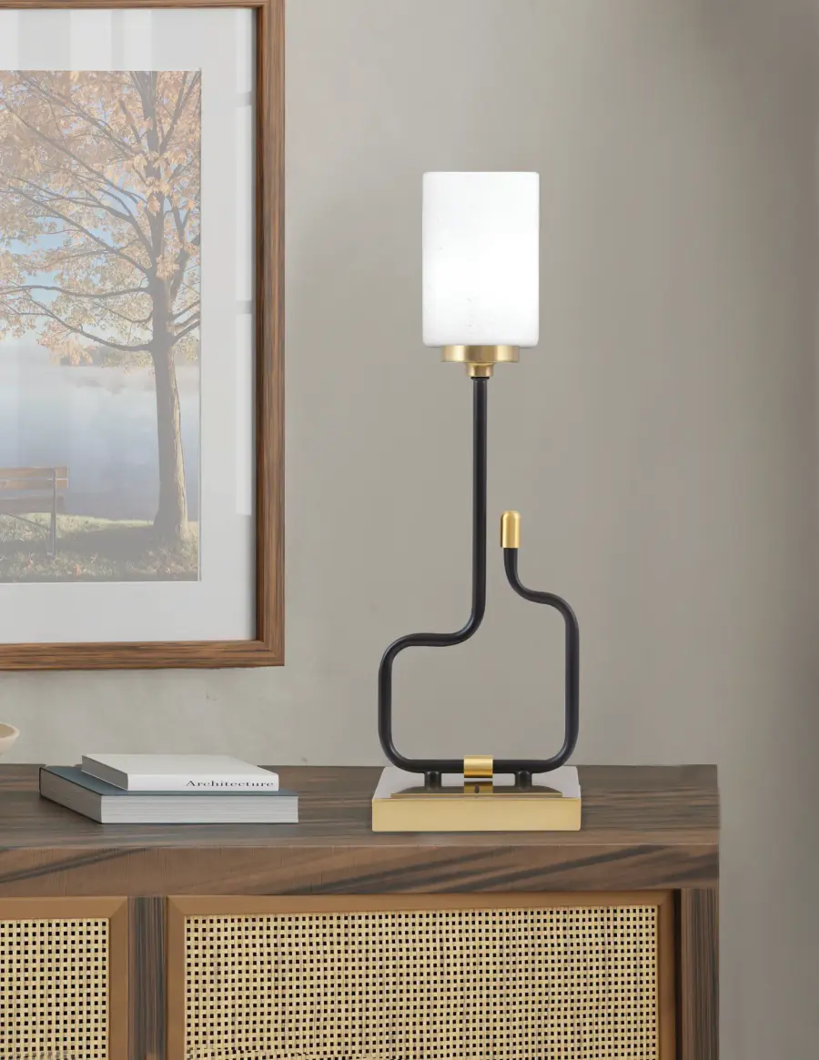 Modern Accent Lamp with Convenient USB Charging Ports - Image 3