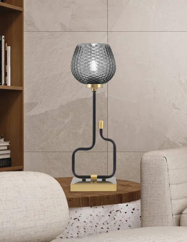 Modern Accent Lamp with Convenient USB Charging Ports - Image 3
