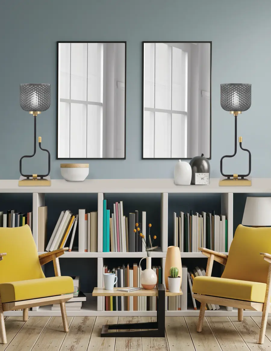 Modern Accent Lamp with Convenient USB Charging Ports - Image 3