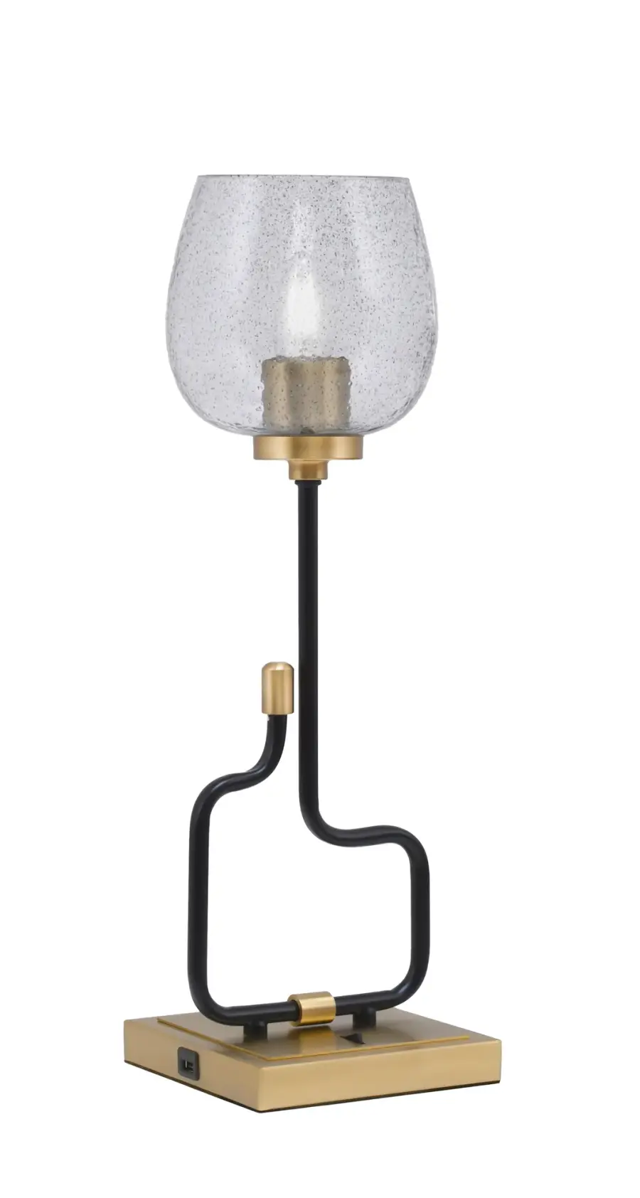 Modern Accent Lamp with Practical USB Charging Ports - Image 1