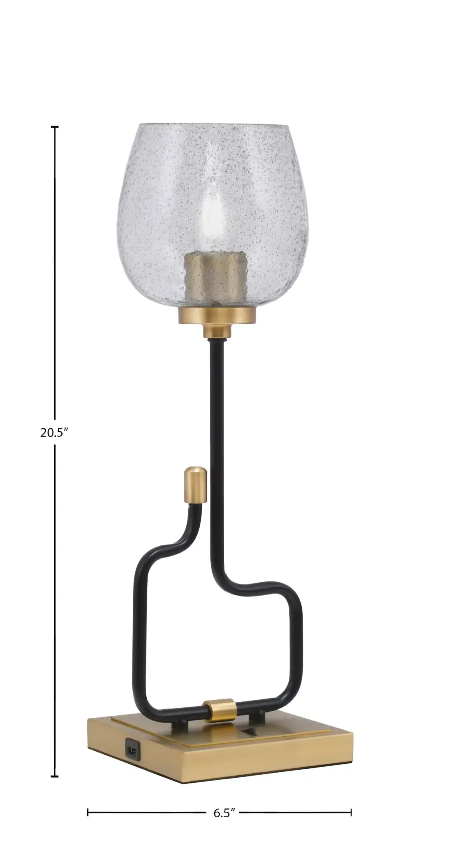 Modern Accent Lamp with Practical USB Charging Ports - Image 2