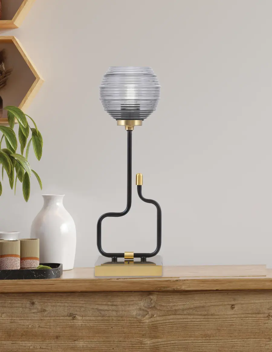 Modern Accent Lamp with Convenient USB Charging Ports - Image 3