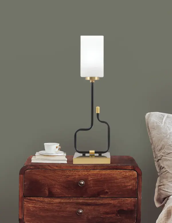 Modern Accent Lamp with Convenient USB Charging Ports - Image 3