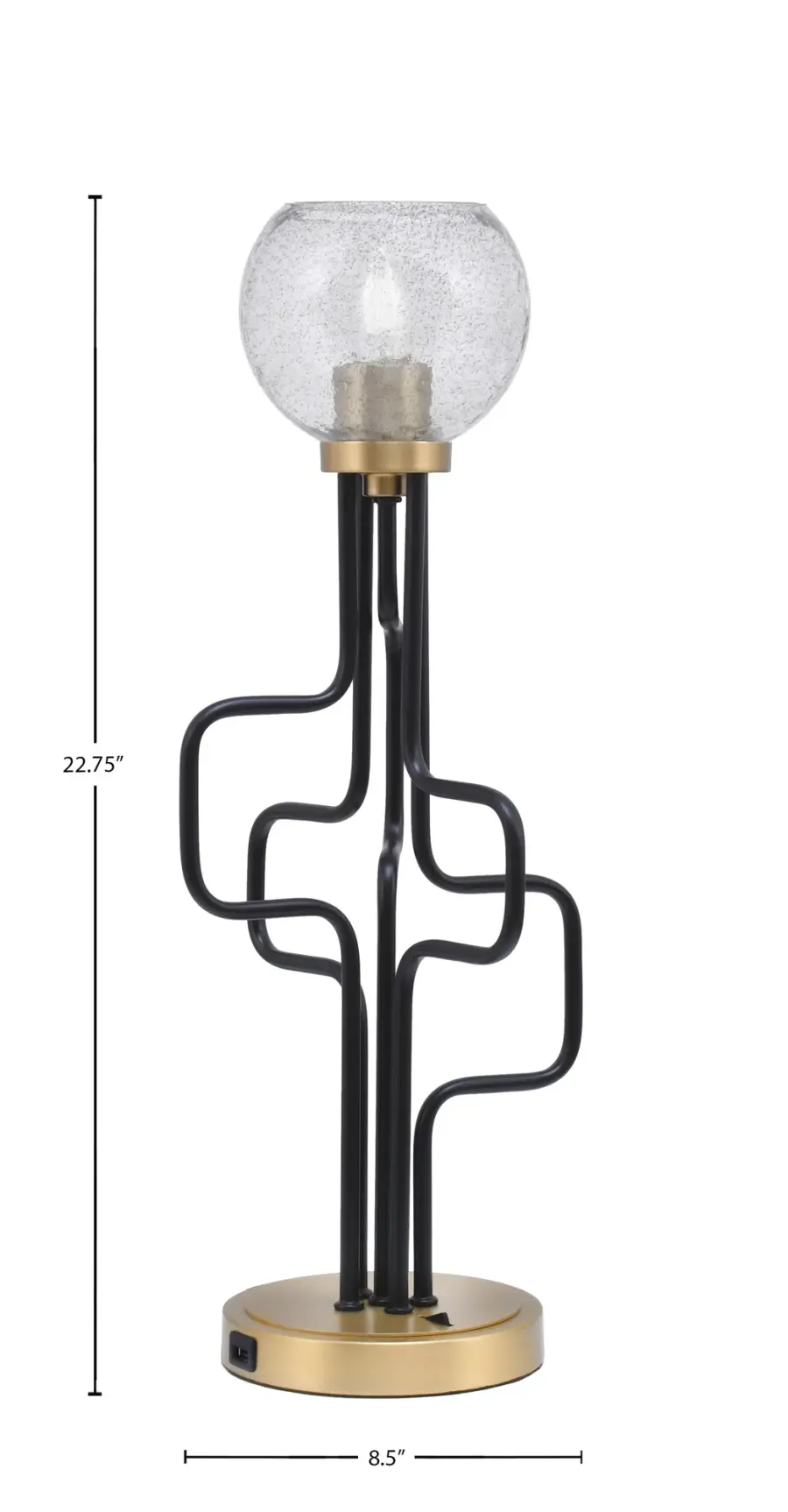 Stylish Accent Lamp with Modern Convenience and Vintage Charm - Image 2