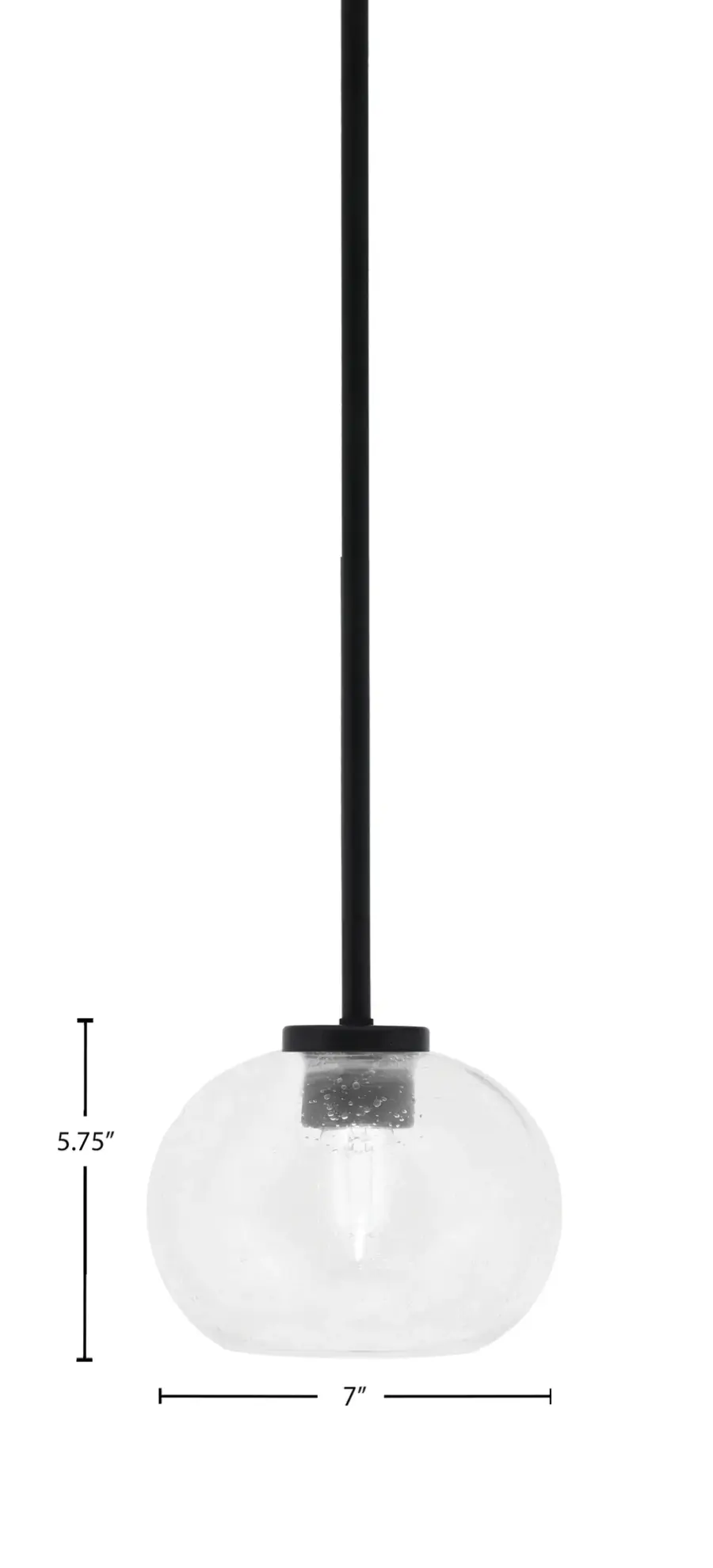 Sandia Mini Pendant with Clear Bubble Glass - Image 2