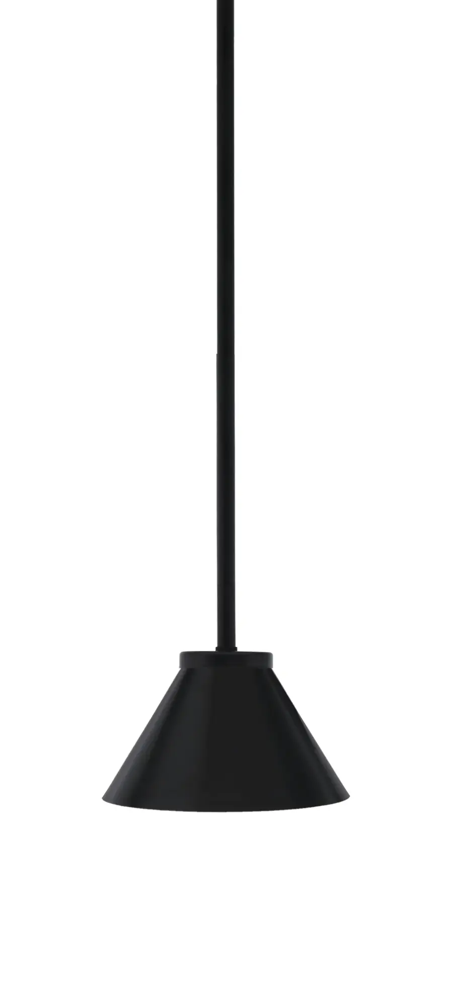 Sandia 1 Light Stem Mini Pendant in Matte Black - Image 1