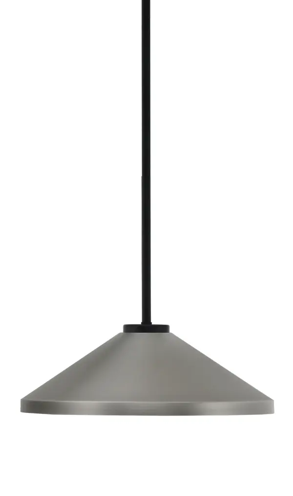 Sandia 1 Light Stem Pendant with Graphite Cone Shade - Image 1