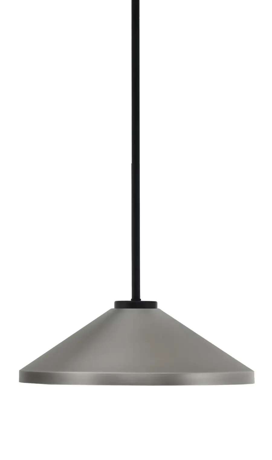 Sandia 1 Light Stem Pendant with Graphite Cone Shade - Image 1