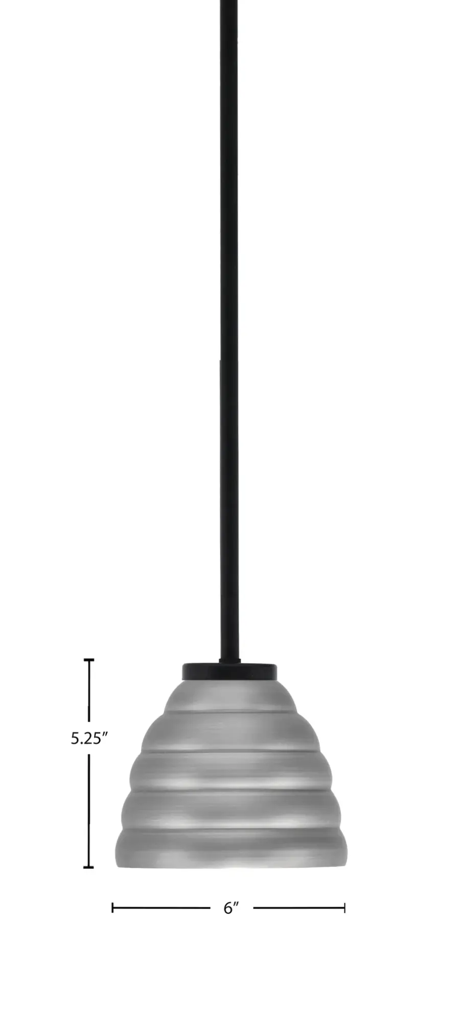 Sandia 1 Light Mini Pendant with Graphite Beehive Shade - Image 2