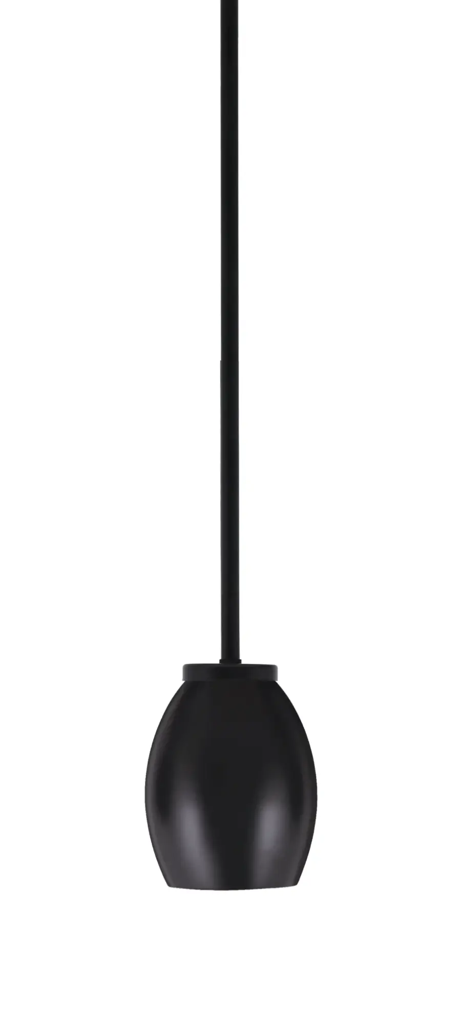 Sandia 1 Light Stem Mini Pendant in Matte Black - Image 1