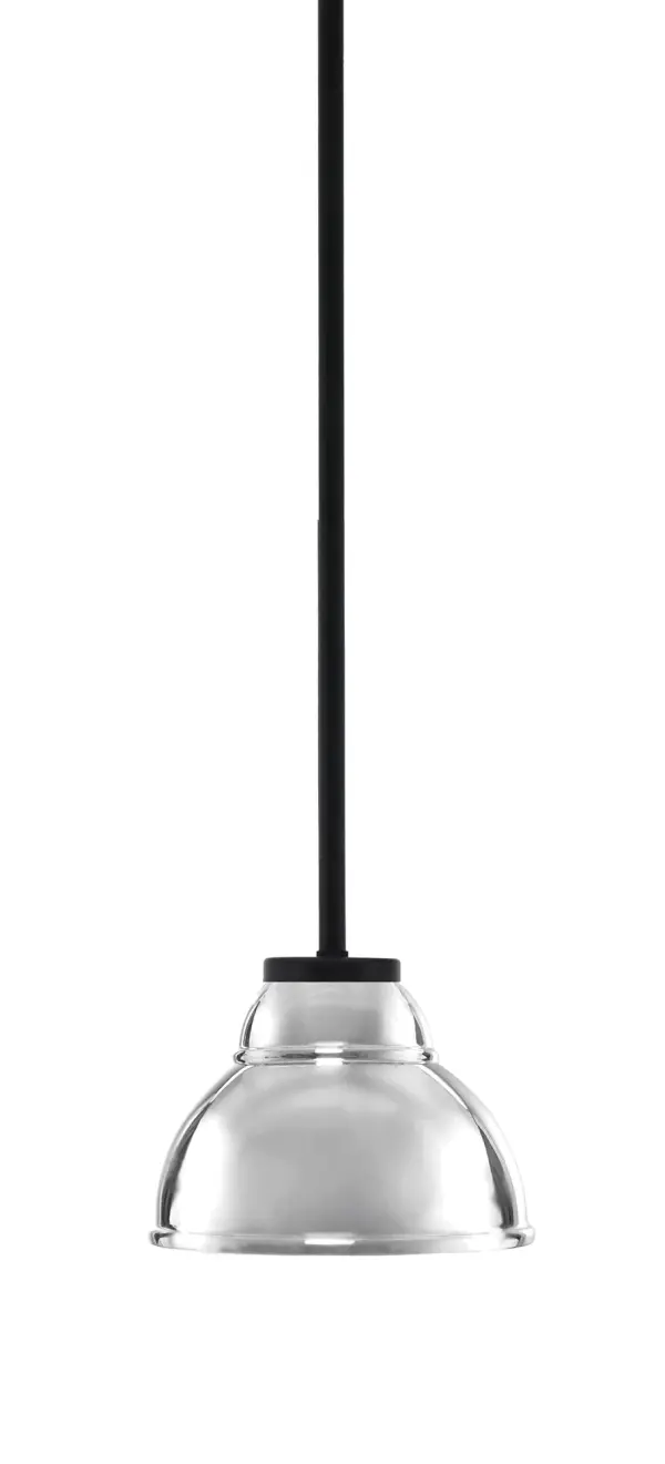 Sandia 1-Light Mini Pendant with Chrome Double Bubble Shade - Image 1