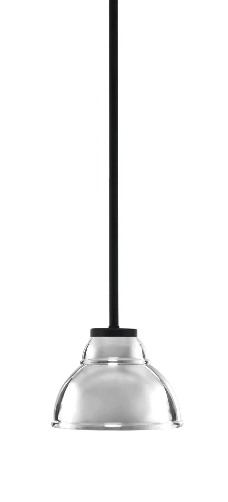 Sandia 1-Light Mini Pendant with Chrome Double Bubble Shade - Image 1