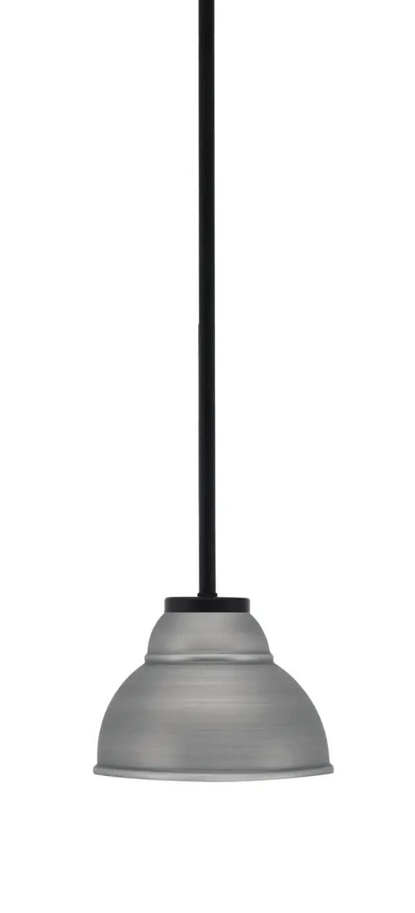 Sandia 1 Light Mini Pendant with Graphite Double Bubble Shade - Image 1