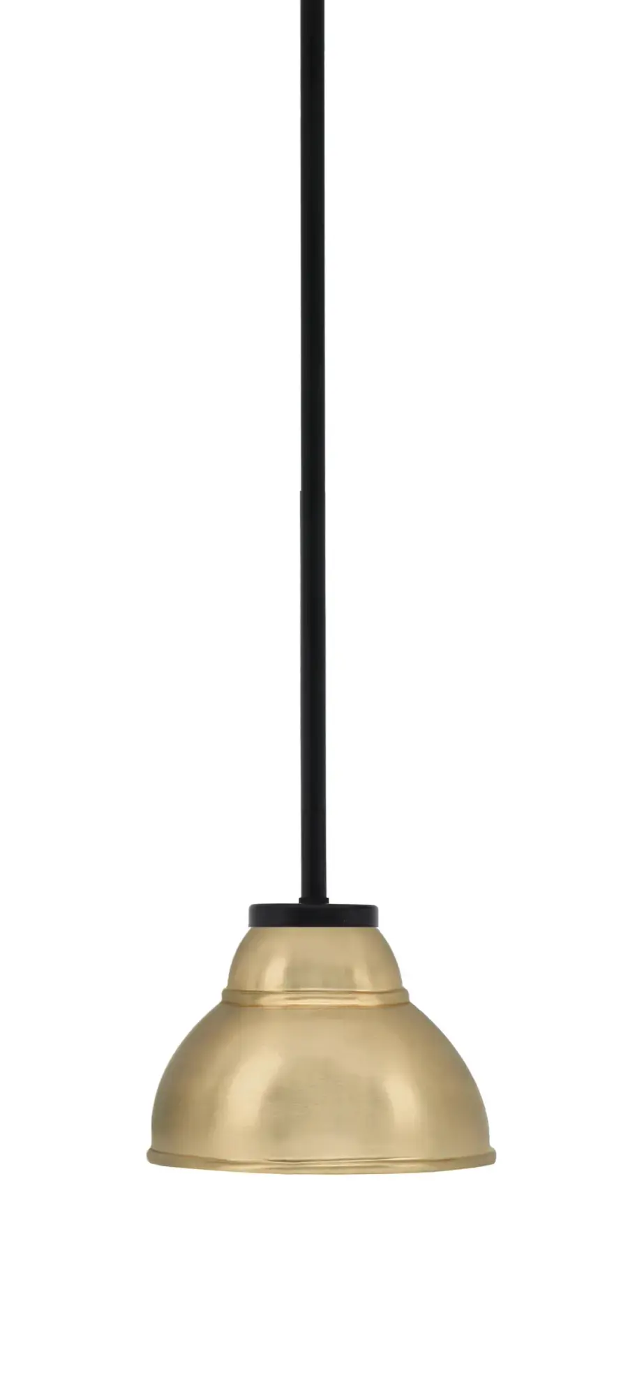 Sandia 1 Light Mini Pendant with New Aged Brass Shade - Image 1