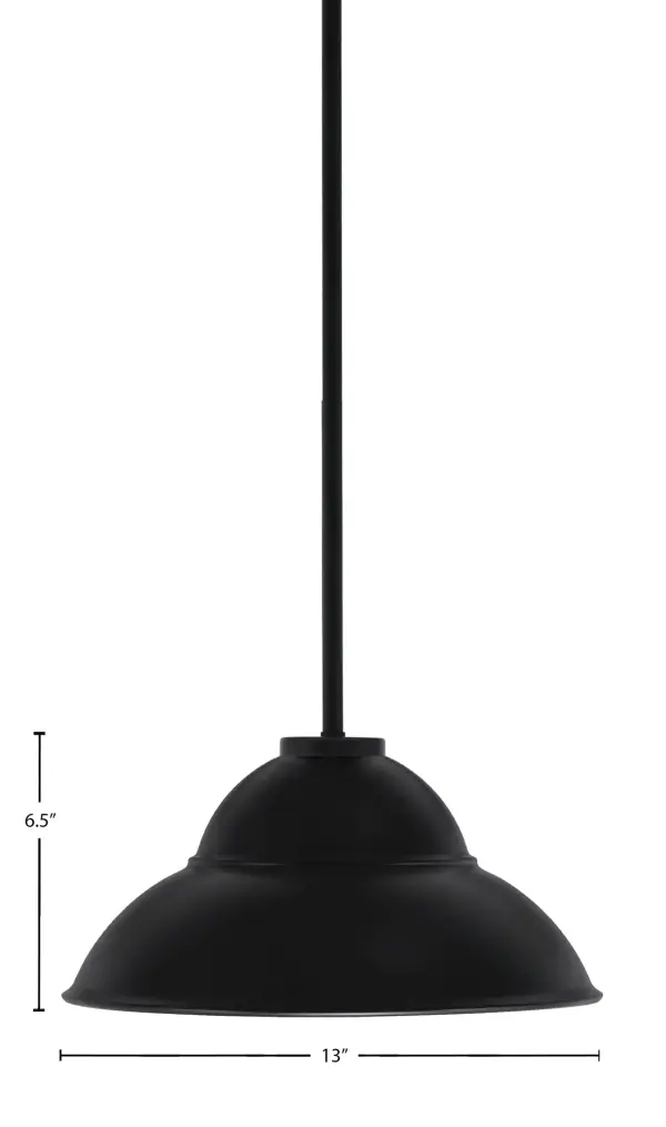 The Sandia pendant combines industrial style with modern elegance through its distinctive double bubble metal shade. At 13" wide, it's perfectly sized for kitchen islands, dining nooks, or as a statement piece in smaller spaces. - alternate view
