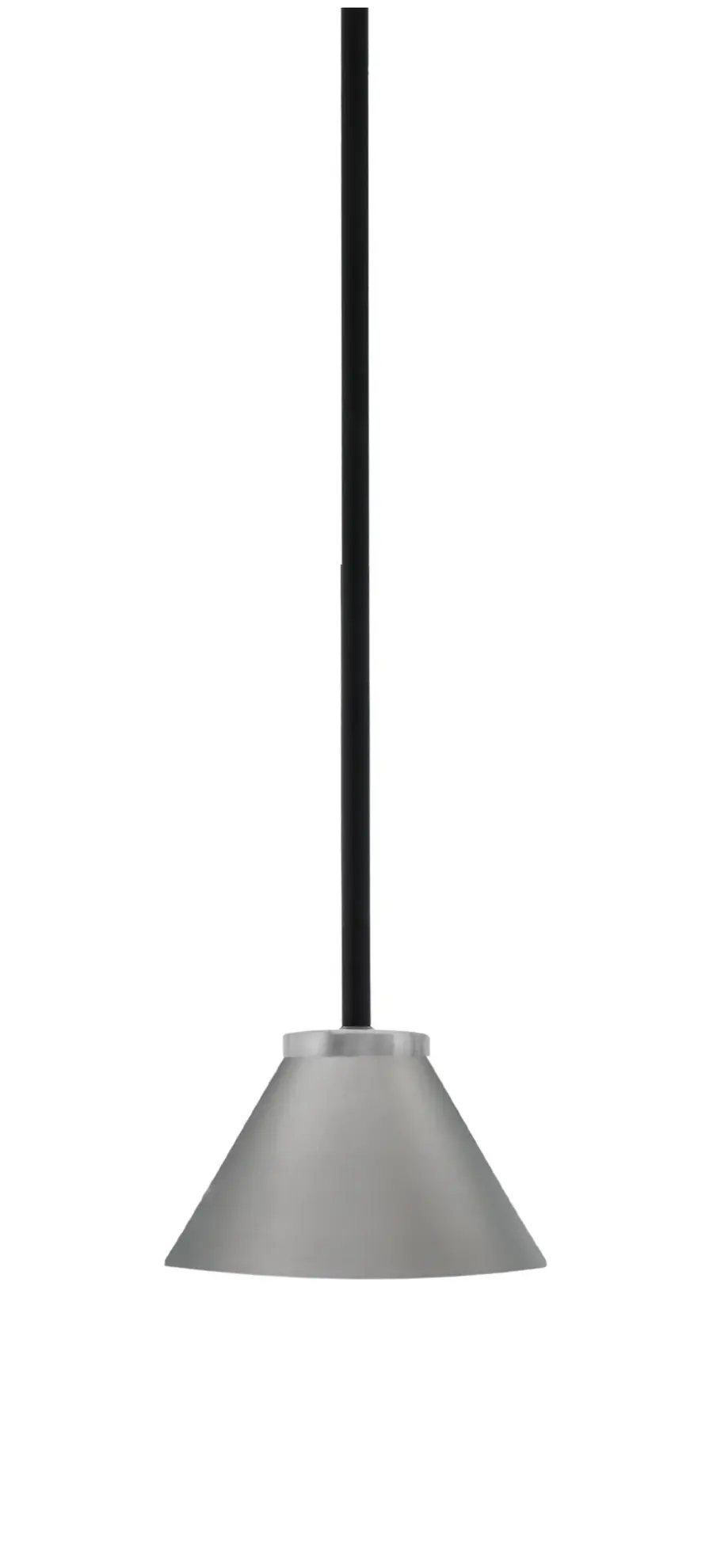 Sandia 1 Light Stem Mini Pendant in Matte Black & Graphite - Image 1