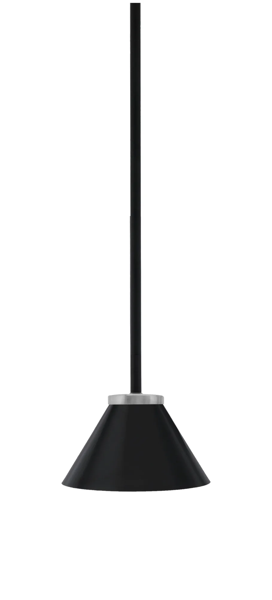 Sandia 1 Light Stem Mini Pendant in Matte Black & Graphite