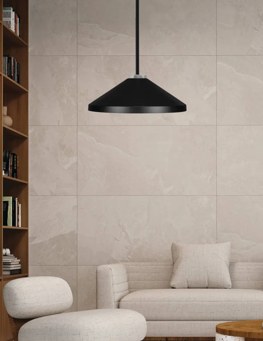 Sandia 1 Light Stem Pendant with Matte Black Cone Shade - Image 3