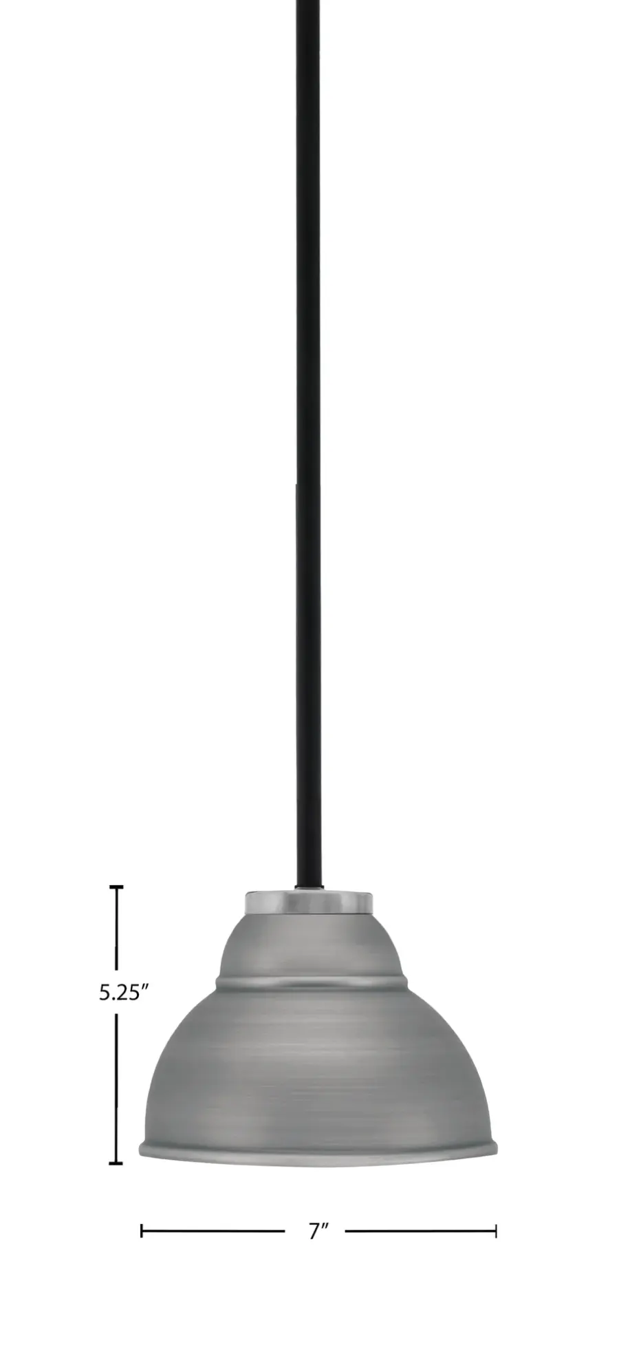 Sandia 1-Light Mini Pendant in Matte Black & Graphite - Image 2