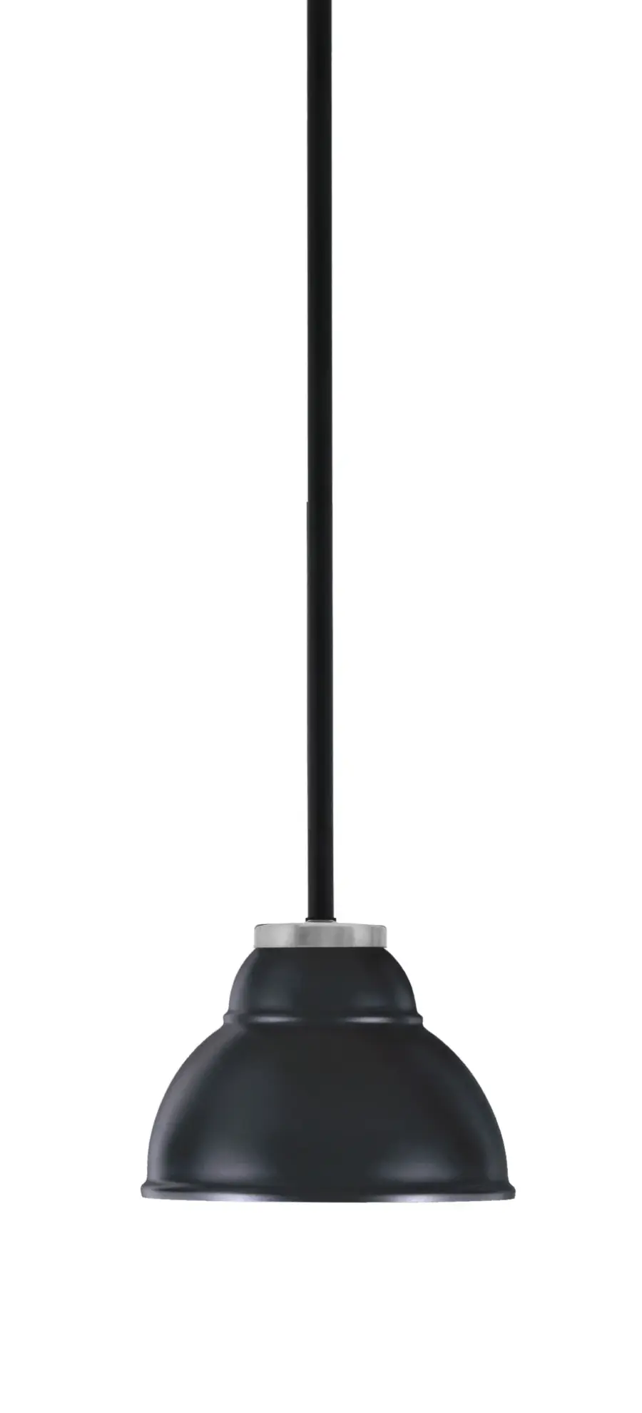 Sandia 1 Light Stem Mini Pendant in Matte Black & Graphite - Image 1
