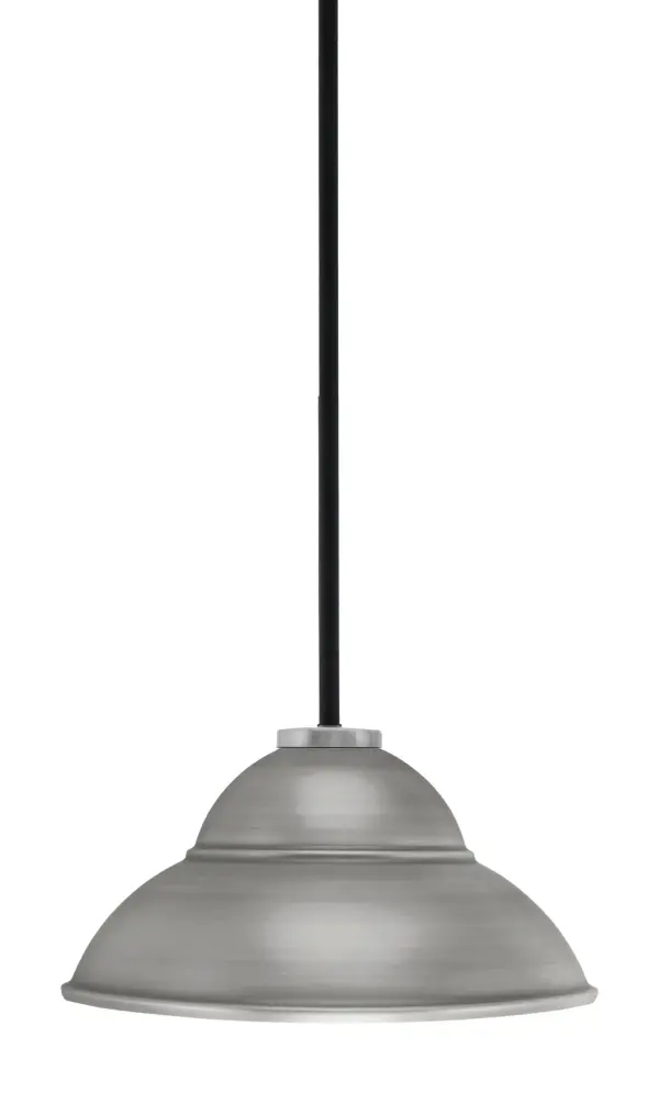 The Sandia pendant combines industrial style with modern elegance through its distinctive double bubble metal shade and matte black finish. Perfect for task lighting over islands or dining tables, offering adjustable height and soft diffused illumination.