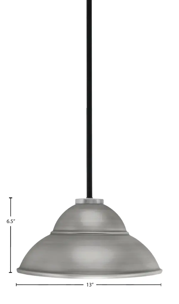 The Sandia pendant combines industrial style with modern elegance through its distinctive double bubble metal shade and matte black finish. Perfect for task lighting over islands or dining tables, offering adjustable height and soft diffused illumination. - alternate view