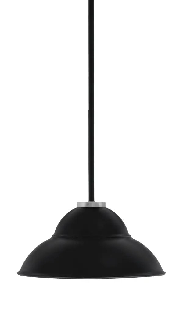 Sandia 1 Light Stem Pendant with Double Bubble Shade - Image 1
