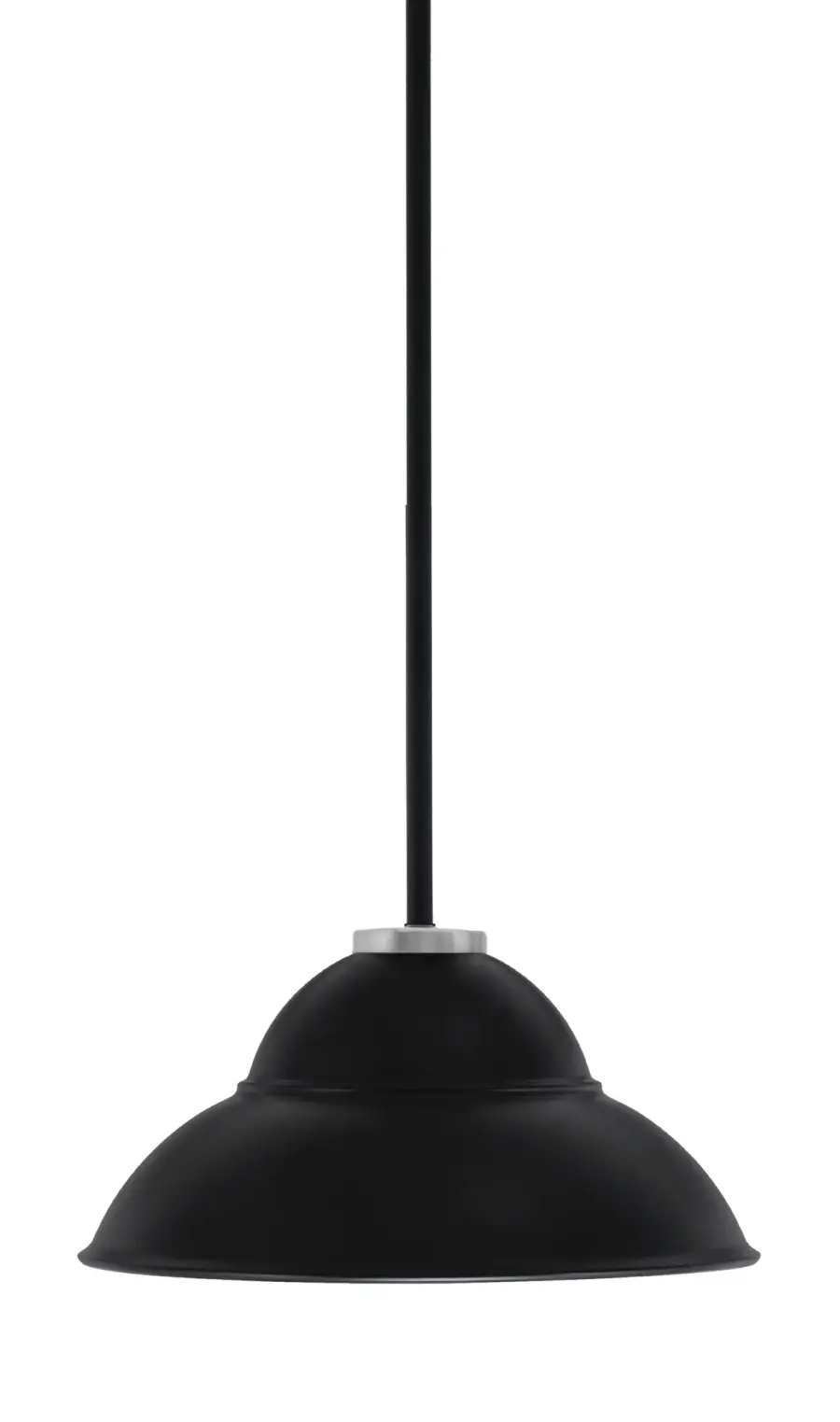 Sandia 1 Light Stem Pendant with Double Bubble Shade - Image 1