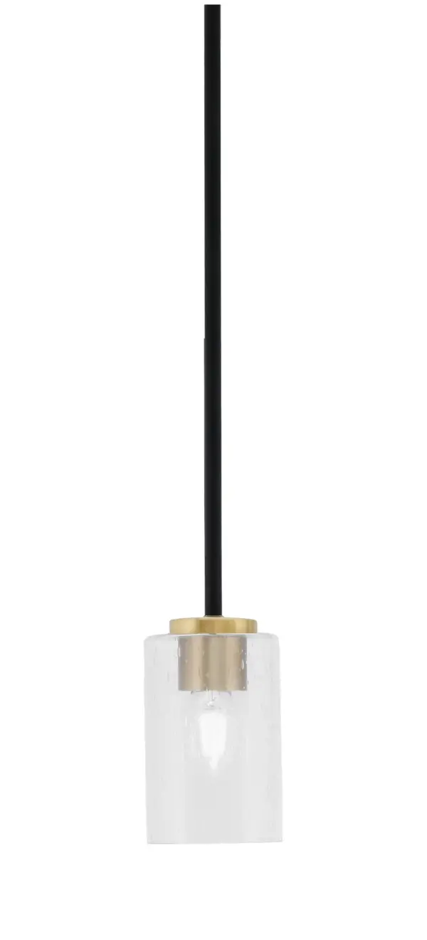 Sandia 1 Light Mini Pendant with Clear Bubble Glass - Image 1