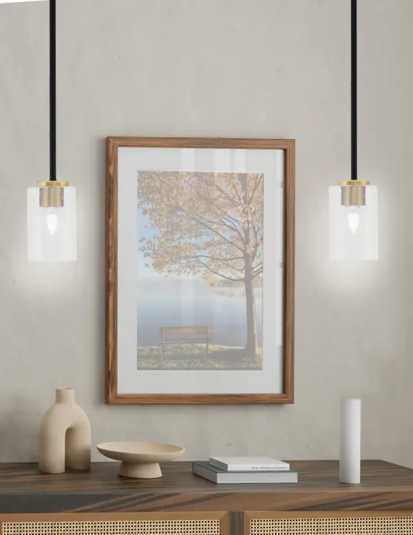 Sandia 1 Light Mini Pendant with Clear Bubble Glass - Image 3