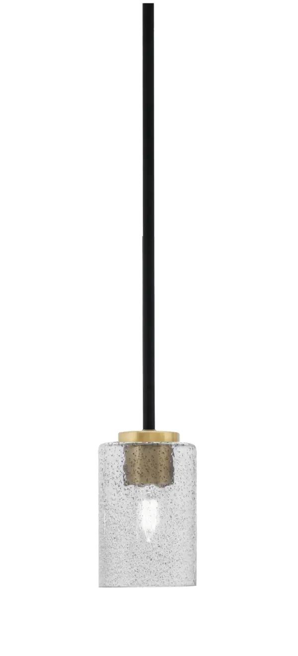 Sandia 1 Light Mini Pendant with Smoke Bubble Glass - Image 1