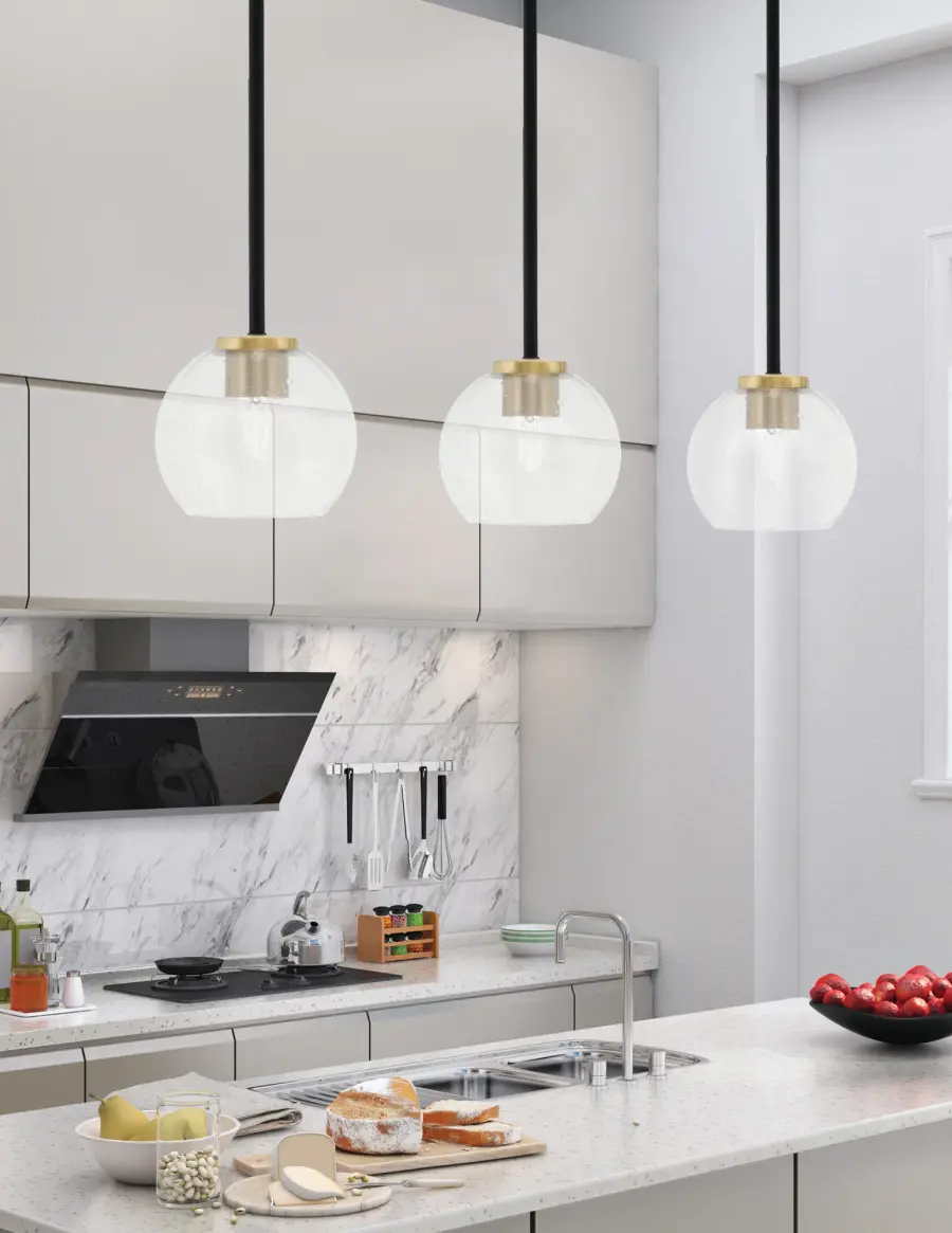 Sandia Mini Pendant with Clear Bubble Glass - Image 3