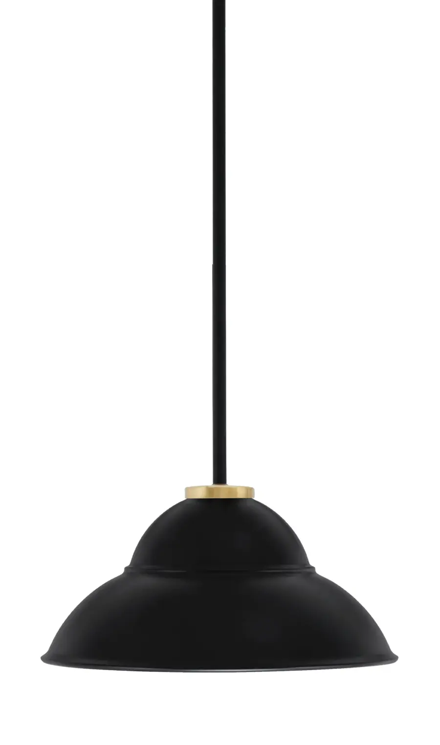 Sandia 1 Light Stem Pendant with Double Bubble Shade - Image 1