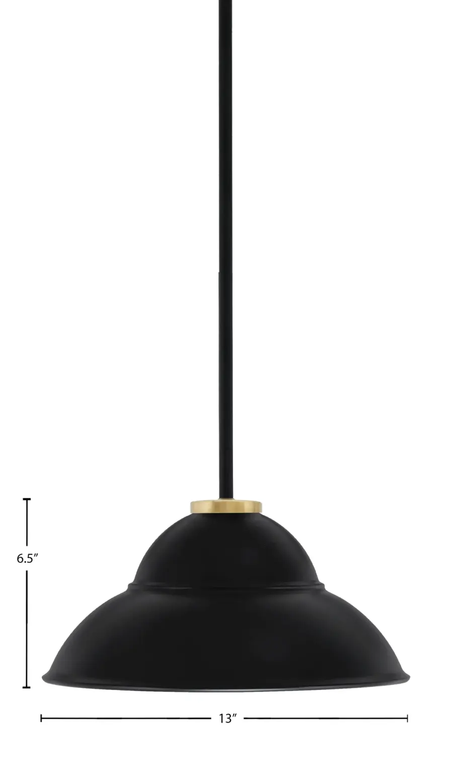 Sandia 1 Light Stem Pendant with Double Bubble Shade - Image 2