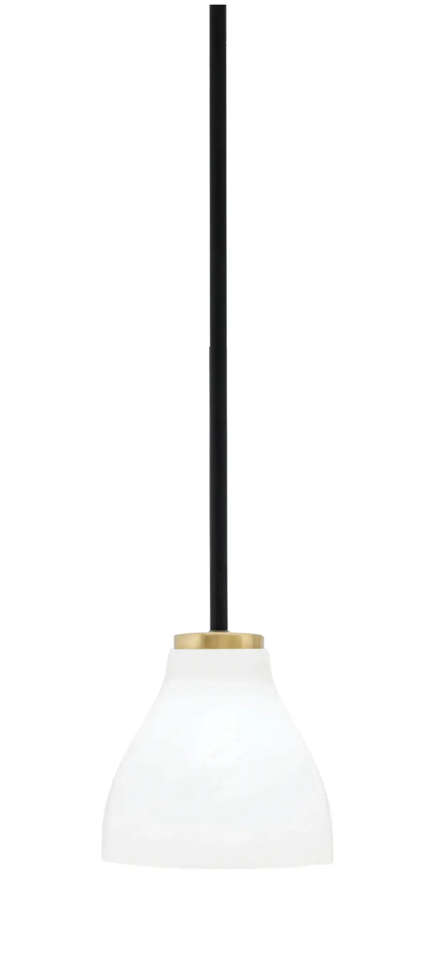 Sandia 1 Light Mini Pendant with White Marble Glass - Image 1